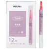 Plumón Marcador Deli S731 con Punta Biselada para Marcar Puntos Clave, Plumón de Color Pastel para Estudiantes, Marcador Plumón para Exámenes