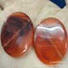 Comercio exterior en stock cuentas acrílicas imitación ámbar cuentas de leopardo de dos colores cuentas de carey de forma especial cuentas con patrón de resina cuentas redondas de acetato