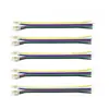 Conector de Hebilla Media Rápida Sin Soldadura de 12 mm y 6 Pines para Tira de Luces RGB Colorida y Tira de Luces CCT, Conector de Conexión Cob