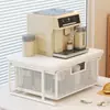 Estante de almacenamiento de escritorio extraíble para cafetera, barra de bar, mesa de comedor, granos de café, bolsitas de té, organizador de tazas de café