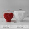 Molde de vela de aromaterapia de oso de rosas Jiahuimei DIY Día de San Valentín jabón hecho a mano piedra aromática regalo hecho a mano chocolate