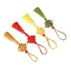 Marcador de Página Pequeno Nó Chinês Estilo Chinês Pen Drive com Borla de Nó Chinês Fabricante Atacado DIY Artesanal Trançado Nó Chinês