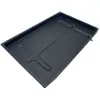 Accesorios para mesa de té, bandeja recolectora de agua para juego de té kung fu, bandeja de té estilo chino, base de plástico, bandeja de drenaje, bandeja rectangular