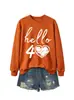 Amazon eBay estación independiente moda versátil mujer hola 40 corazón cuello redondo manga larga sudadera comercio exterior transfronterizo