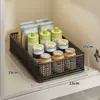Estantes de almacenamiento de cocina extraíbles, organización por capas dentro de los gabinetes, estantes de doble capa para lavabo de baño, cestas extraíbles de cajón de doble profundidad
