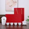 Juego de Té Kung Fu de Porcelana Blanca de Dehua Regalo de Acompañamiento Juego de Té de Bienestar Regalo de Apertura Tetera Impresión de logotipo empresarial