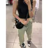 Talla grande estilo americano Jeans Amarillo Barro mujer retro desgastados versátiles holgados adelgazantes rectos de pierna ancha moda