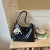 Mochila feminina casual retrô de grande capacidade 2026 nova de verão mochila para o trabalho bolsa tote de ombro único cor sólida
