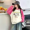 Nueva moda de otoño para niñas: sudadera de dibujos animados elegante y linda con cuello redondo para niñas pequeñas y niños pequeños, adecuada para primavera y otoño