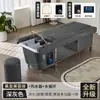 Venta al por mayor de exportación transfronteriza, Cama de champú eléctrica elevable, Terapia para la cabeza, Terapia para los pies, Sofá con baño de pies, Cama integrada, Cama de masaje para pies