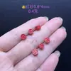 Accesorio de Paz de Sándalo Rojo Natural de Alto Contenido, Pulsera DIY de Buena Suerte y Riqueza, Etiqueta Pequeña Redonda, Cinabrio