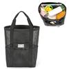 Nova Bolsa de Praia de Malha Respirável de Grande Capacidade para Banheiro, Brinquedos de Praia, Roupas, Produtos de Higiene Pessoal, Bolsa de Armazenamento Portátil