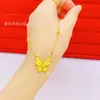 Colar Inteligente Borboleta Banhado a Ouro Cobre de Alta Qualidade Feminino Nicho Luxo Leve Simples Temperamento Luxo Leve Joias de Ponta Atacado