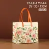 Bolso Tote de Lona y Piel, Bolso de Mano de Moda de Gama Alta, Bolsa de Compras, Bolsa Ecológica, Bolso de Lona de Gran Capacidad