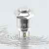 Interruptor pulsador metálico iluminado de 12MM auto-bloqueante interruptor pulsador metálico impermeable interruptor de arranque de cabeza alta