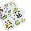 Adesivos fofos de desenho animado para crianças, adesivos criativos de panda, pintura com adesivos, faça você mesmo, adesivos decorativos à prova d'água, manual para estudantes, atacado.