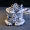 Zapatos Deportivos Infantiles 2025 Verano Nuevo Estilo Niños Medianos y Grandes Zapatos de Correr Transpirables para Niños, Moda Callejera para Niñas Zapatos Tipo Papá
