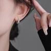 Pendientes de Plata de Ley 925 con Circonita 2025 Nuevos Pendientes de Moda Estilo Lujo Accesible Pendientes de Verano para Mujer Pendientes de Moda Estilo Coreano