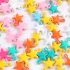 Pendente Estrela de Cinco Pontas Colorido Fresco e Fofo Liga Metálica Acessórios para Montagem de Brincos Broche Corrente de Celular