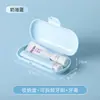 EasyTravel Set de Tocador Portátil para Viaje con Cepillo de Dientes Caja de Almacenamiento para Cepillo de Dientes y Pasta Dental Set de Tocador de Viaje 3 en 1