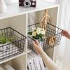 Ventas Directas de Fábrica Cesta de Almacenamiento de Hierro Forjado Cesta de Almacenamiento Organizador de Escritorio de Baño Cosméticos Cesta Pequeña Hogar