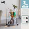 Rack de cosméticos multicamadas para banheiro, armário móvel, carrinho de armazenamento, rack de manicure, rack de armazenamento transparente RS-500668
