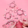 Amazon Kids Pulseira de Contas DIY Educacional Feita à Mão Colar de Coelho Pulseira Presente de Aniversário Caixa de Presente de Contas para Mulheres