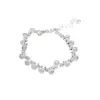 Pulsera de Bombilla Pequeña Rota de Plata con Cuentas Coloridas de Ensueño para Mujer, Pulsera Accesorio Metálico de Lujo de Gama Alta Elegante Versátil de Nicho