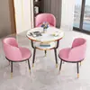 Juego de Mesa y Sillas de Recepción y Negociación de Lujo Ligero para Apartamentos Pequeños, Mesa de Comedor para Tiendas de Té de Leche, Cafeterías y Juego de Mesa Redonda Pequeña para Balcón