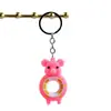 Chaveiro Animal Cartoon Círculo Mais Vendido Pingente de Carro de Borracha Macia Pequeno Presente Boneca Infantil Pequeno Presente Atacado