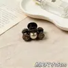 Mini Pinza para el Cabello de Lujo Ligero Retro con Perlas y Diamantes Completos, Pinza de Tiburón Lateral para Flequillo y Cabello Suelto, Sujeción Segura, Disponible al por Mayor