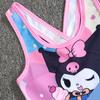Nuevo Traje de Baño para Niñas, Tankini de una Pieza de Verano con Tirantes, Vestido de Baño para Niñas Jóvenes y de Edad Media, Ropa de Baño de Dibujos Animados de Princesa