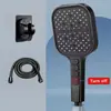 Alcachofa de Ducha de Silicona de Siete Funciones Ahorradora de Agua con Teclas de Piano Transfronteriza, Alcachofa de Ducha Universal de Mano para Bañarse
