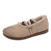 Zapatos Mary Jane para mujer, nueva colección 2026, estilo retro con tiras cruzadas, puntera baja, zapatos ligeros de algodón, cómodos y fáciles de llevar, zapatos de cuero estilo francés con suela suave