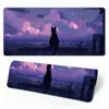 Tapete de Mouse Grande Gato Preto Desenho Animado Transfronteiriço Borda Espessada Atacado Escritório Aprendizagem Jogo Mesa Mat Personalizado e Personalizado