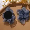 Novo Presilha de Cabelo Pequena de Rede Gradiente Flor de Fada Estilo Coreano Presilha Lateral Elástico de Cabelo Acessório de Cabelo Acessório Floral