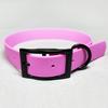 Nuevo collar de plástico PVC para mascotas color Macarrón con hebilla cuadrada impermeable ajustable fácil de limpiar collar para perros al por mayor