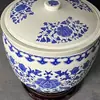 Jingdezhen 10 kg 20 kg 15 kg 25 kg Cerámica Azul y Blanca Recipiente para Arroz Huevo de Pato Salado Arroz Glutinoso Vino de Arroz Residuo de Vino de Arroz