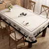 Toalha de Mesa Estilo Francês, Impermeável, à Prova de Óleo, Lavável, Retangular, Resistente ao Calor, Capa para Mesa de Jantar, Luxo Leve, Sensação de Alta Qualidade, Capa para Mesa de Centro em PVC