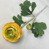 Tela Cepillada 2 Cabezas Flor de Loto Artificial Decoraciones de Mesa Hogar Boda Fotografía Decoración Suave Camelia Simulada