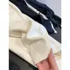 Mezcla de Cachemir y Seda Minimalista Versátil Pierna Recta Color Sólido Básico Caída Suave Pierna Recta Pantalones Casuales Pantalones de Lana Mujer