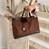 Bolsa Tote Grande Capacidade para o Dia a Dia Moda Outono Estilo Coreano para Mulheres Bolsa de Ombro Estampa de Leopardo Novo Estilo Tote Versátil 2026