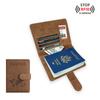 Transfronterizo en stock que cambia de color PU cuero tacto piel correa multicolor funda para pasaporte etiqueta de equipaje traje multifunción bolsa tarjetero para pasaporte