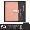 Set de regalo al por mayor con cuaderno A5 de cuero sintético grueso en caja, para oficina de negocios y notas de reuniones, se puede imprimir con logo
