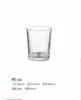 Taza de Vela de Aromaterapia Minimalista de Alta Transparencia, Contenedor Portavelas Decorativo Romántico para Interiores, Taza Vacía de Vidrio para Velas de Aromaterapia Caseras
