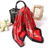 Estrela Internet Celebridade Cachecol Quadrado Feminino 70x 70cm Cachecol Decoração Coringa Outono e Inverno Corrente de Lenço