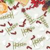 Confeti de Mesa de Navidad Alce Copo de Nieve Estrella de Cinco Puntas Lentejuelas para Lanzar Suministros para Fiesta de Navidad Regalo Accesorios DIY