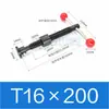 Juego de husillo de bolas tipo T Accesorio Tornillo trapezoidal Husillo de bolas trapezoidal Maquinaria para carpintería Abrazadera para husillo de bolas