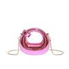 Bolso de Mano Mini Acrílico Texturizado Transfronterizo 2025 Nuevo Lindo Color Caramelo Bolso de Hombro Cadena Cruzado Bolso para Mujer