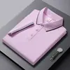 Camisa Polo de Diseño de Lujo del Fabricante Original para Hombre, Ajuste Delgado Versátil de Manga Corta con Bloques de Color y Rayas, Cuello Camisero Plegable para Hombre